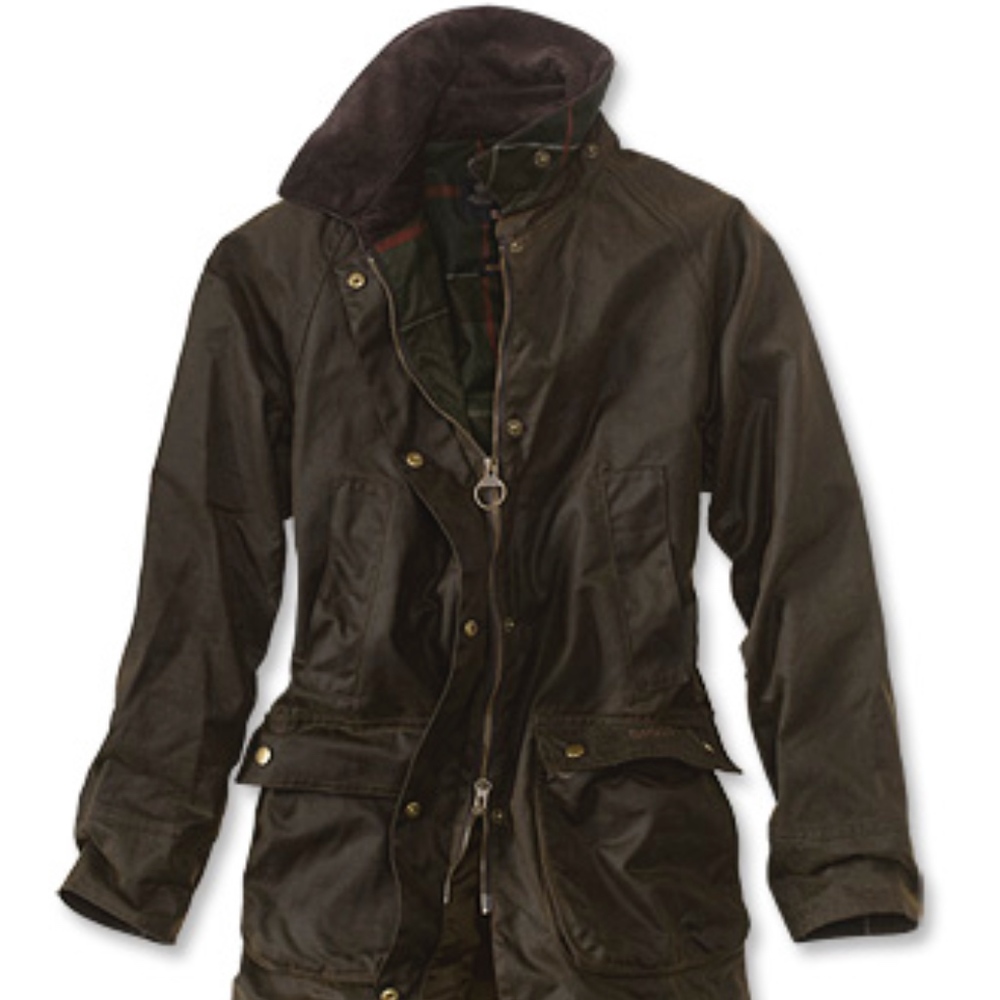 BARBOUR ACORN WAXED JACKET OLIVE